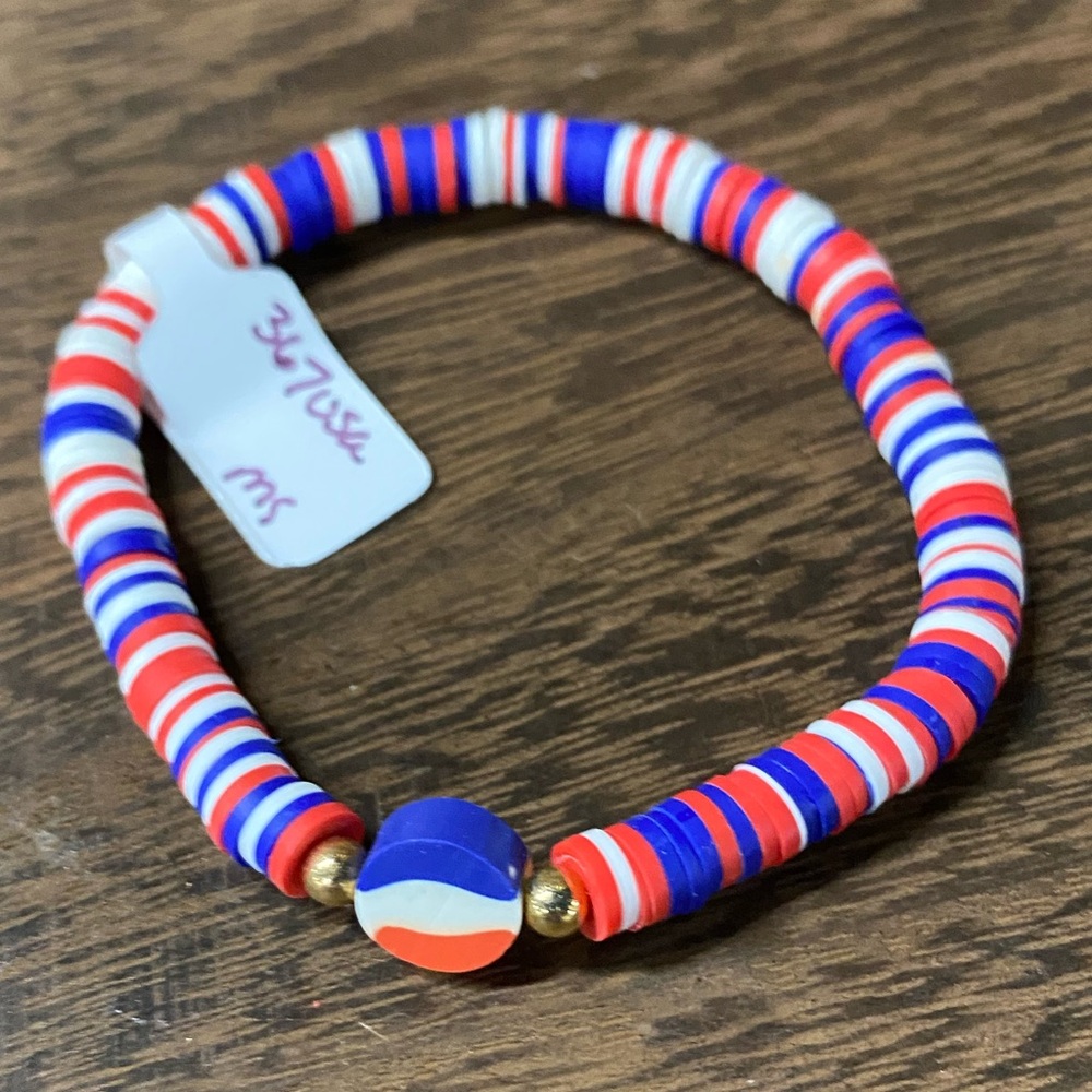 NWT Patriotic Heishi Bracelet